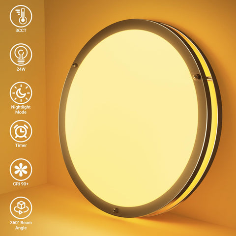 Libtit timer function ceiling light for automatic off after set duration.