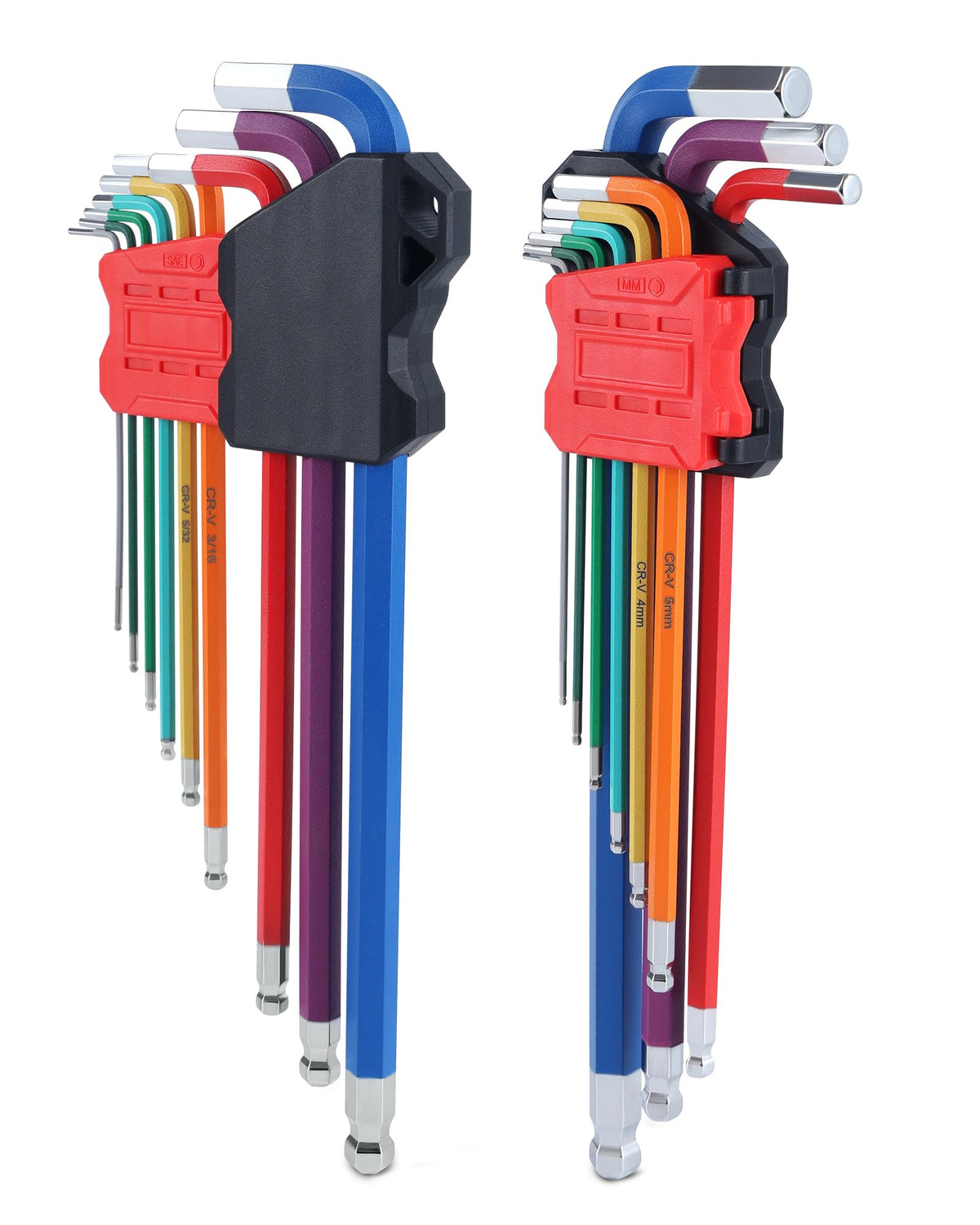 Lichamp 18-piece long Allen wrenches with ball end for hard-to-reach screws.