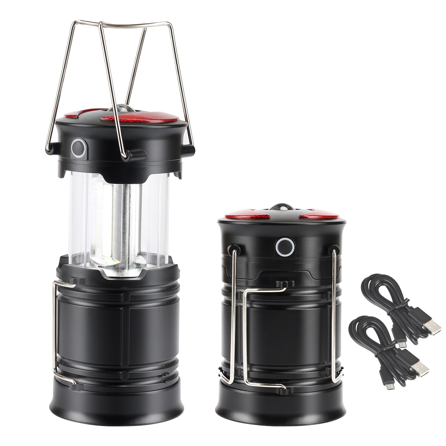 Lichamp 2Pack COB LED 360-degree lantern for wide-area illumination during camping or outages.