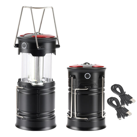 Lichamp 2Pack COB LED 360-degree lantern for wide-area illumination during camping or outages.
