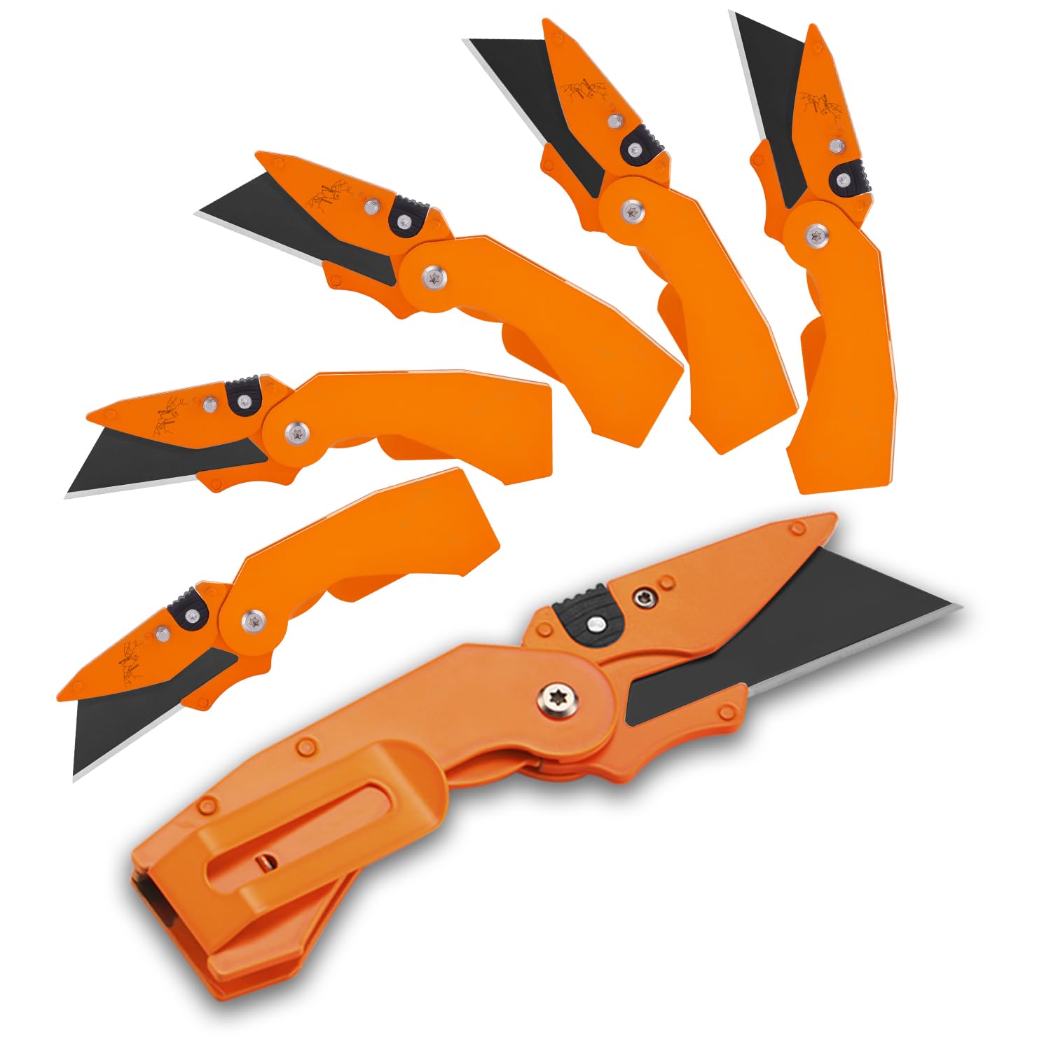 Lichamp 6-Pack Folding Knife with quick-change blades for versatile DIY tasks.
