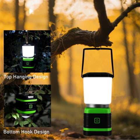 Lichamp 3-AA battery-powered lantern provides bright output and long-lasting power.