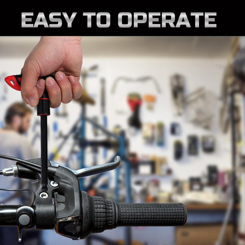 Lichamp ball head Allen wrench close-up shows easier access to recessed screws.