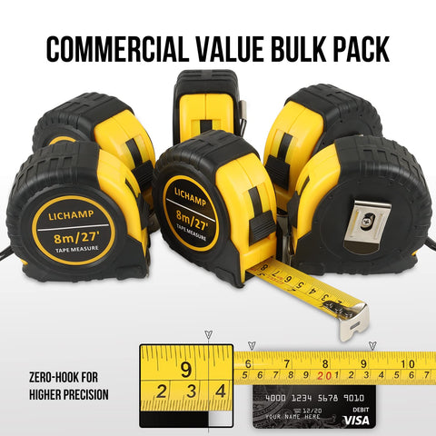 Lichamp black-on-yellow design enhances readability in busy work environments.