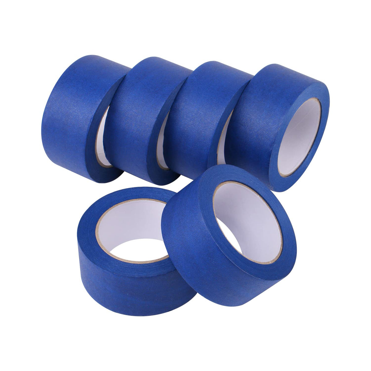 Lichamp blue painter's tape on a wall for a clean edge during painting.