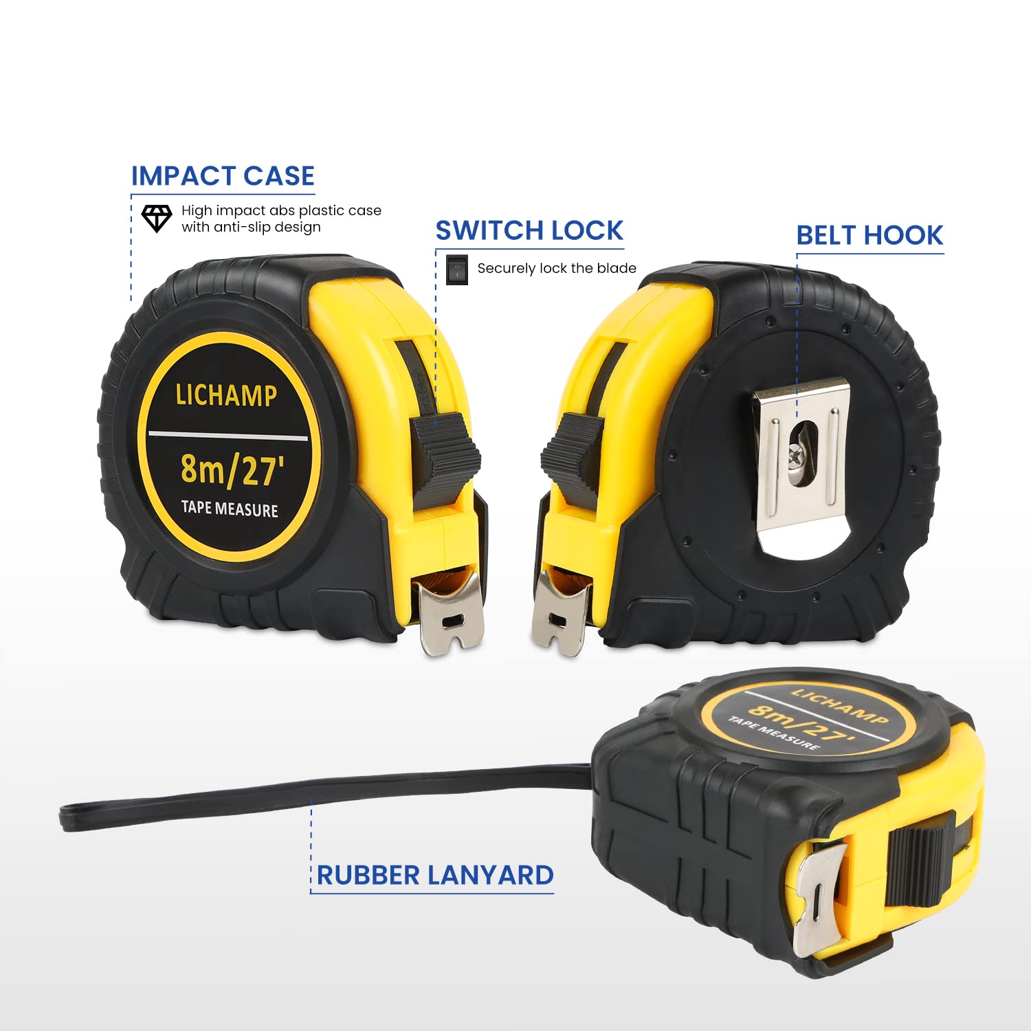 Lichamp bulk 6-pack provides economical measurement tools for teams.