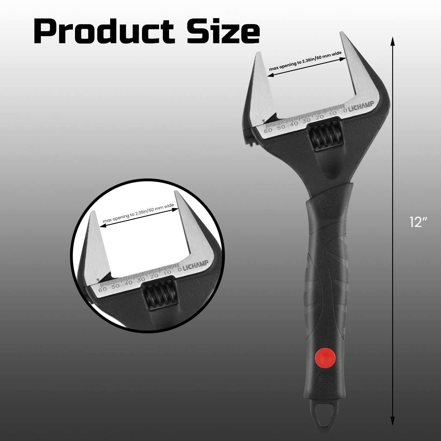 Lichamp chrome-vanadium wrench delivers durable performance.