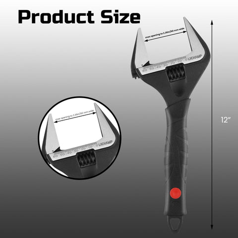 Lichamp chrome-vanadium wrench delivers durable performance.