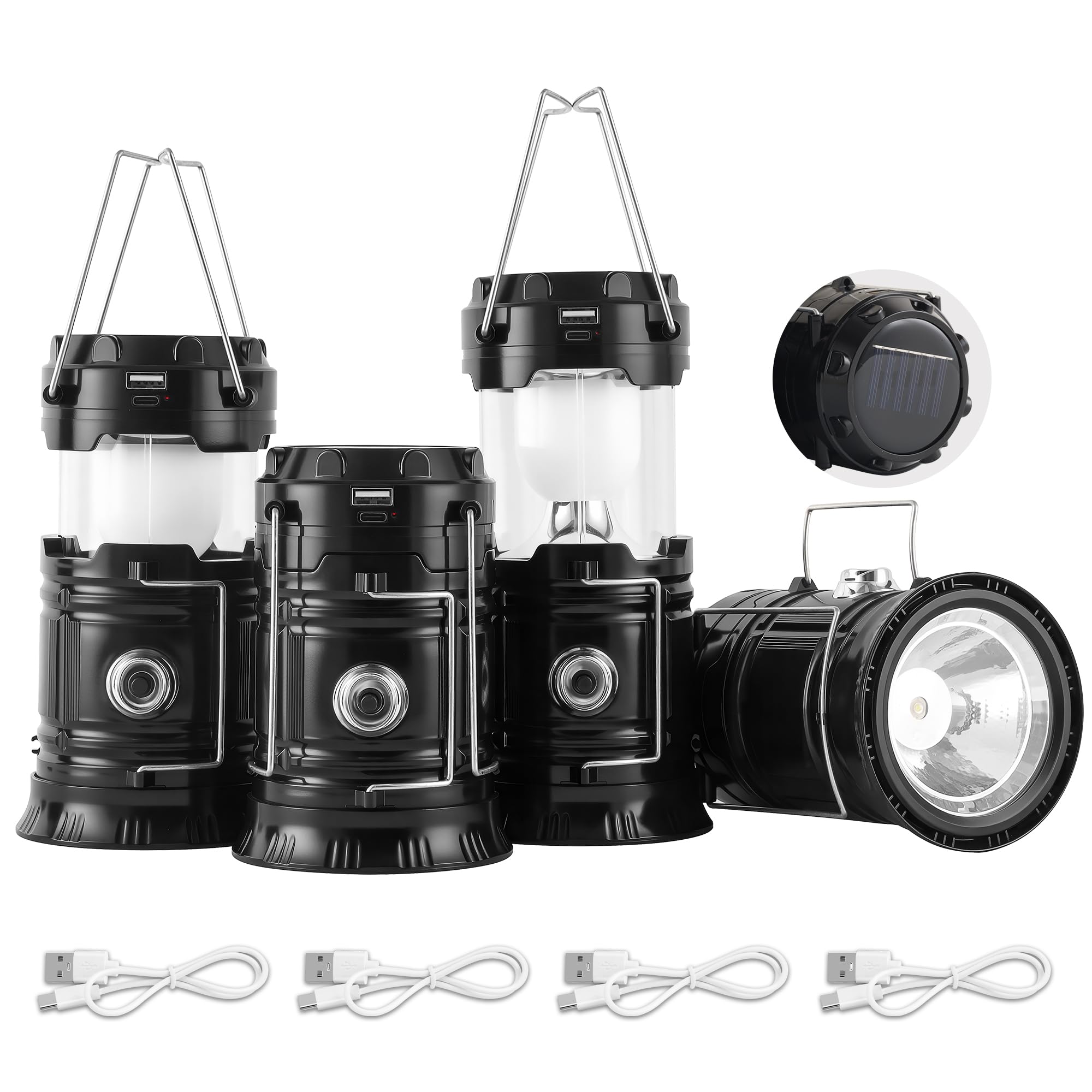 Lichamp collapsible solar lantern folded for compact portability.