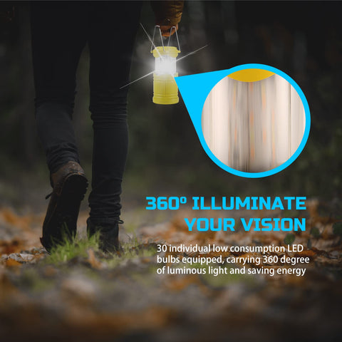Lichamp flame-style dual-mode yellow-white light adds ambience and visibility