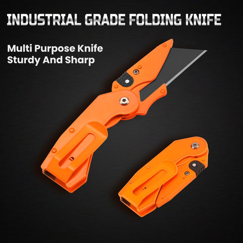 Lichamp folding knife with belt clip for easy carry on site.