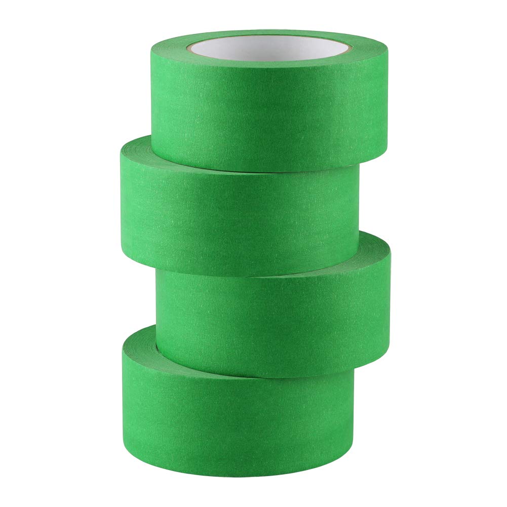 Lichamp green painter's tape crepe backing provides conformable application on curves.