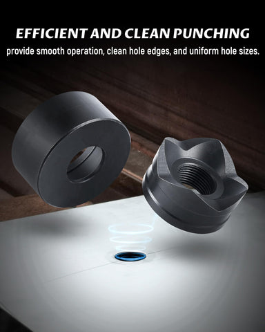 Lichamp 3/4 inch die creates precise holes in copper or aluminum