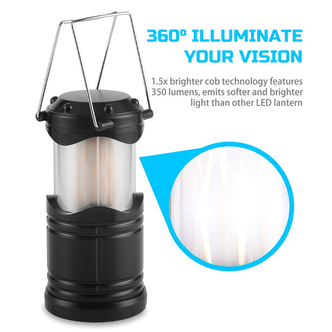 Lichamp lantern folding handle enables easy hanging and portable carry.
