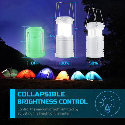 Lichamp LED lantern with 350 lumens COB provides softer, brighter light.
