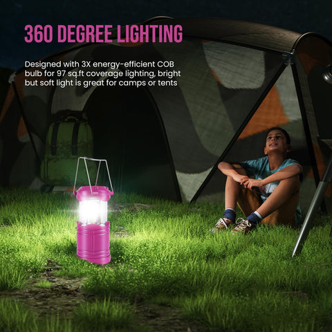 Lichamp lantern provides 360 degree illumination for outdoor spaces