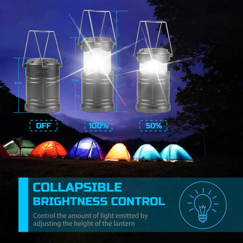 Lichamp LED camping lantern demonstrates 360-degree light coverage for outdoor use.