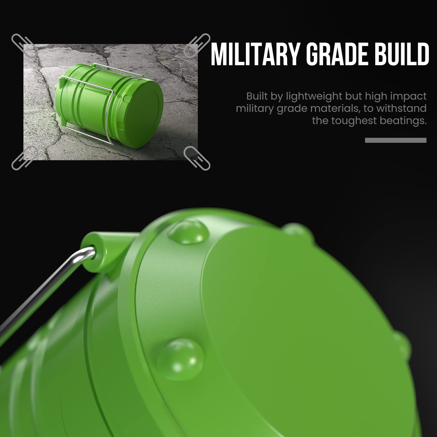 Lichamp lantern runs on three AA batteries for outage readiness