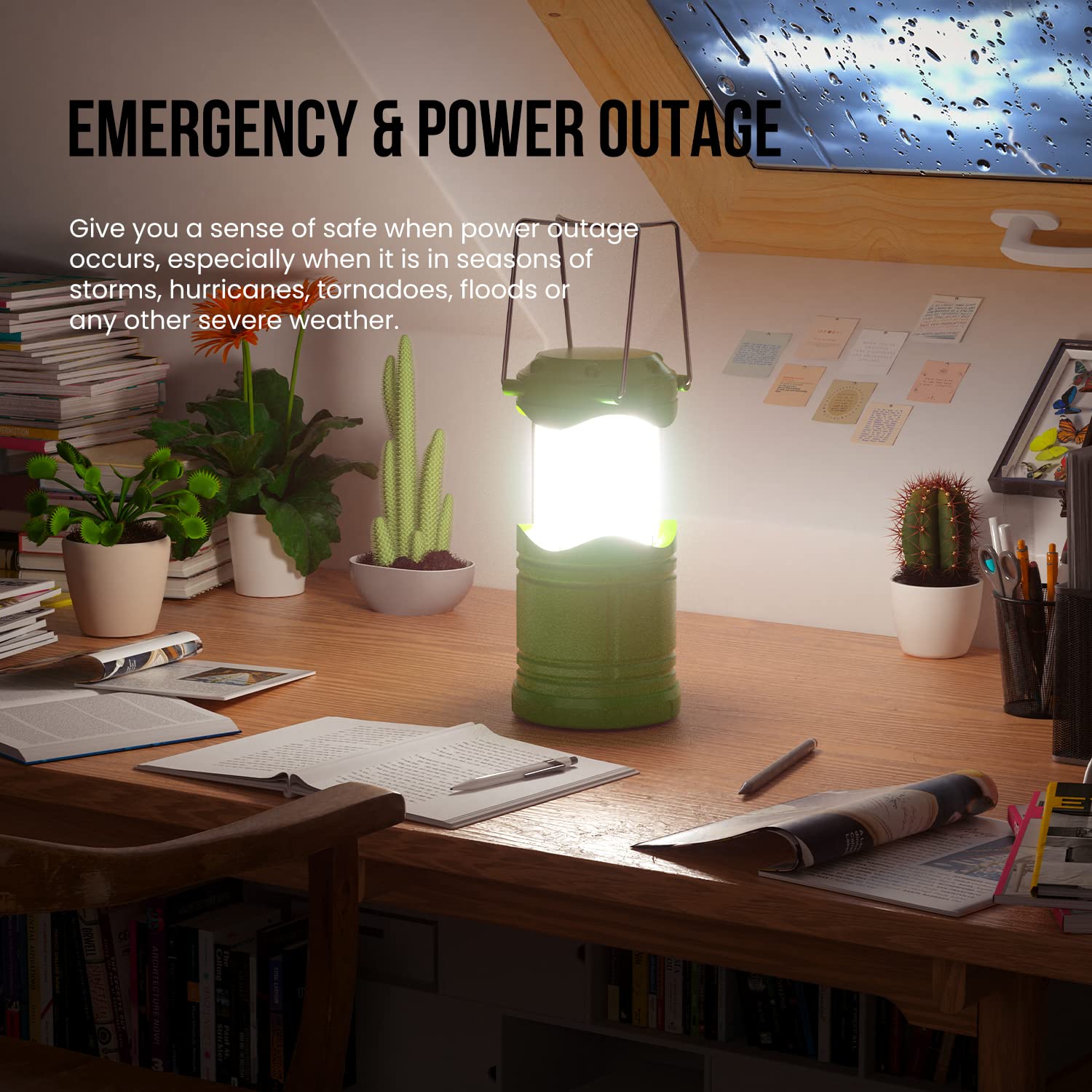 Lichamp 4-pack lanterns are ideal for home camping and emergencies