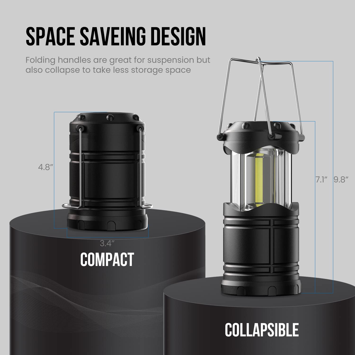 Lichamp LED lantern hanging design enables hands-free outdoor lighting