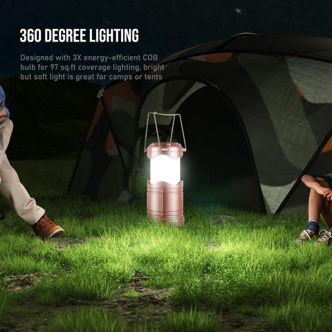 Lichamp lantern powered by three AA batteries ideal for outages and camping.