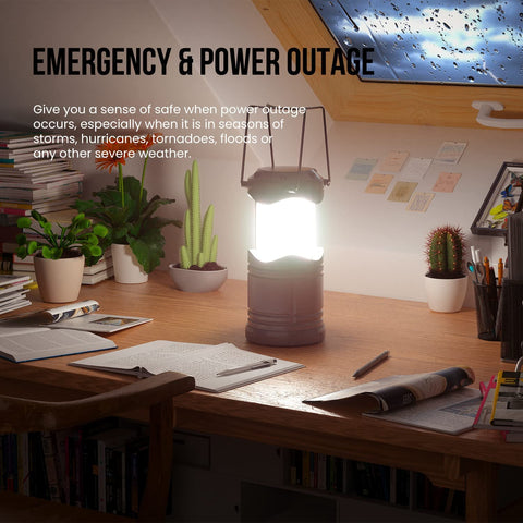 Lichamp LED camping lantern pack open, ready to hang or illuminate camp.