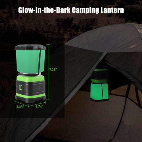 Lichamp portable lantern with shade removed for compact, close-up tasks like car repairs.