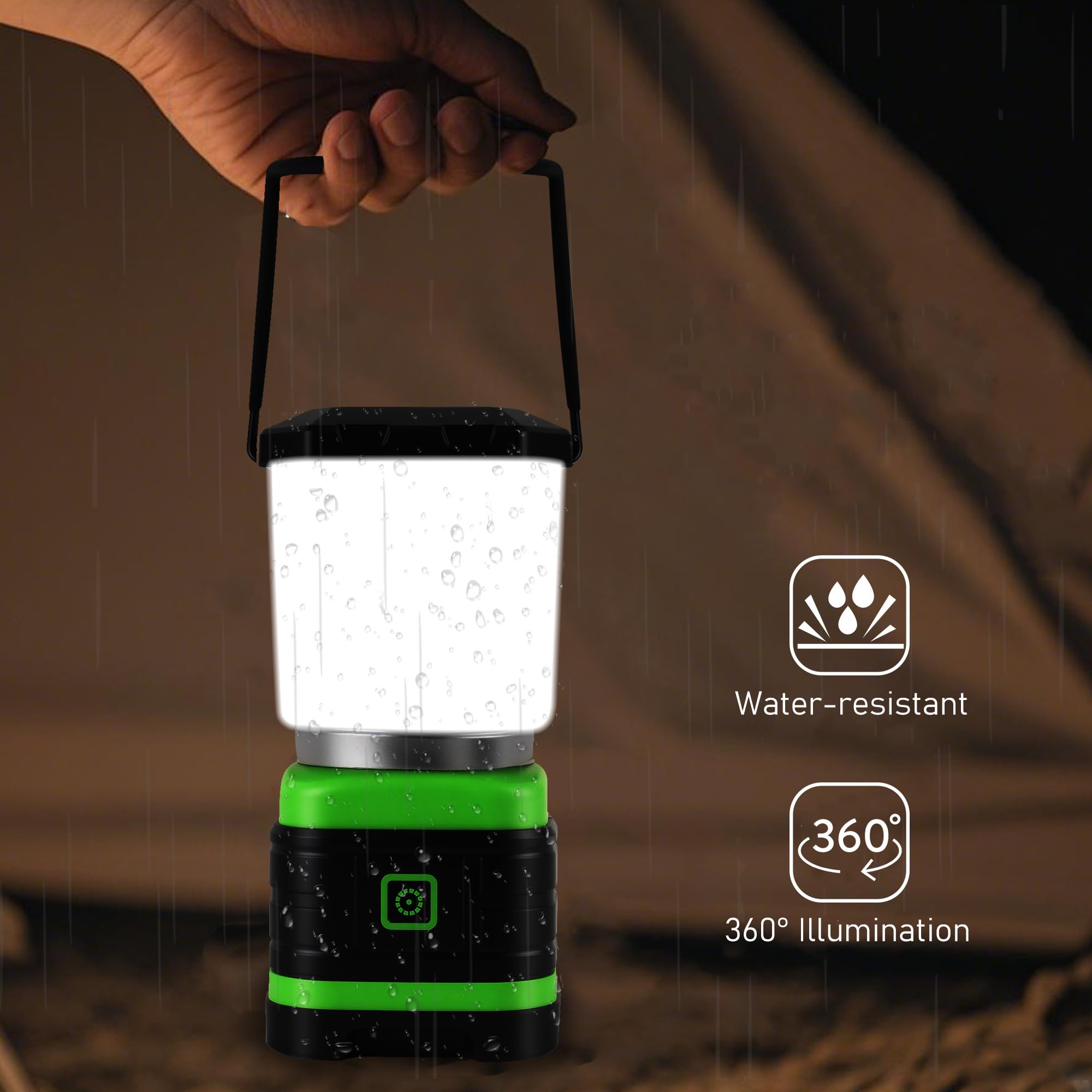 Lichamp LED lantern offers three lighting modes for versatile night illumination.