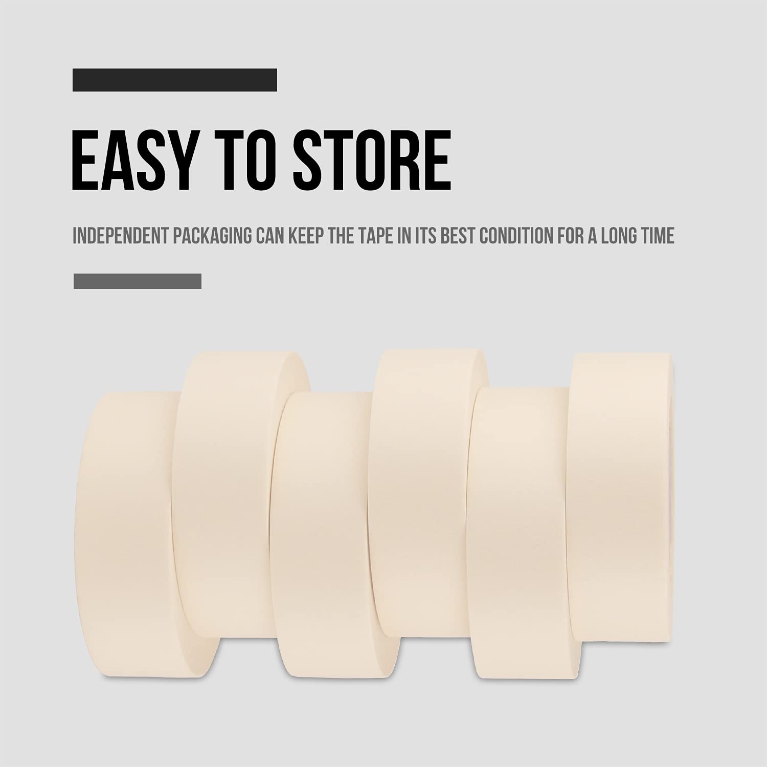 Lichamp masking tape wide conformable crepe backing enables precise masking.