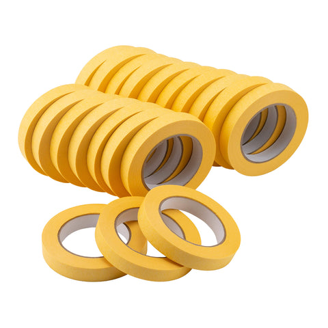 Lichamp yellow automotive masking tape on car panel for crisp lines