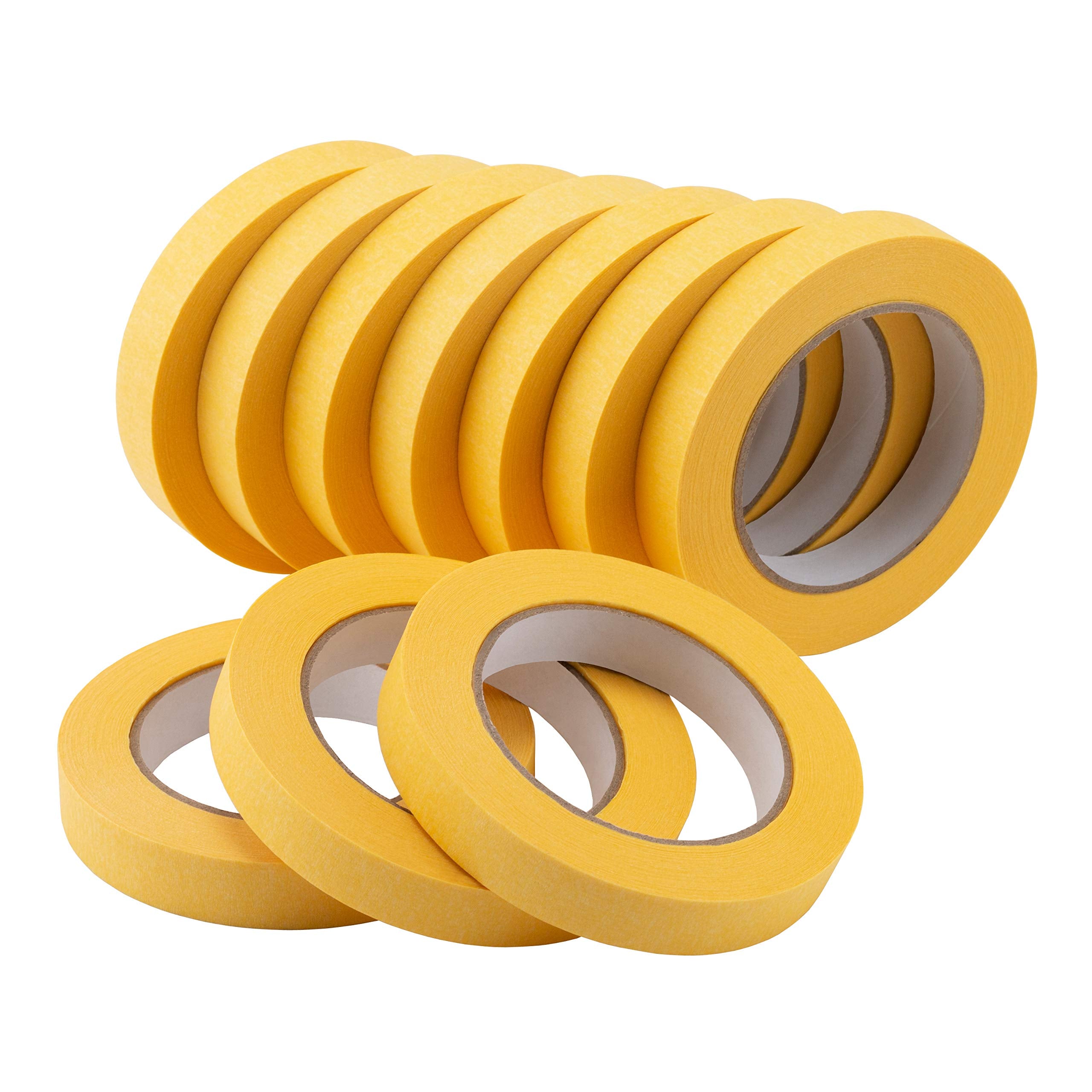 Lichamp masking tape yellow 18mm roll for precise automotive masking.