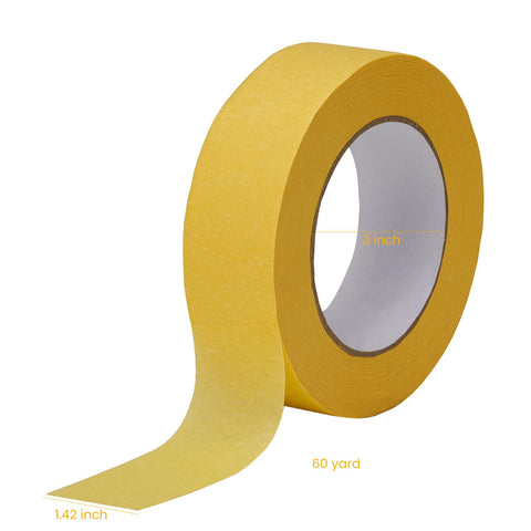 Lichamp yellow masking tape adheres well to steel during prep