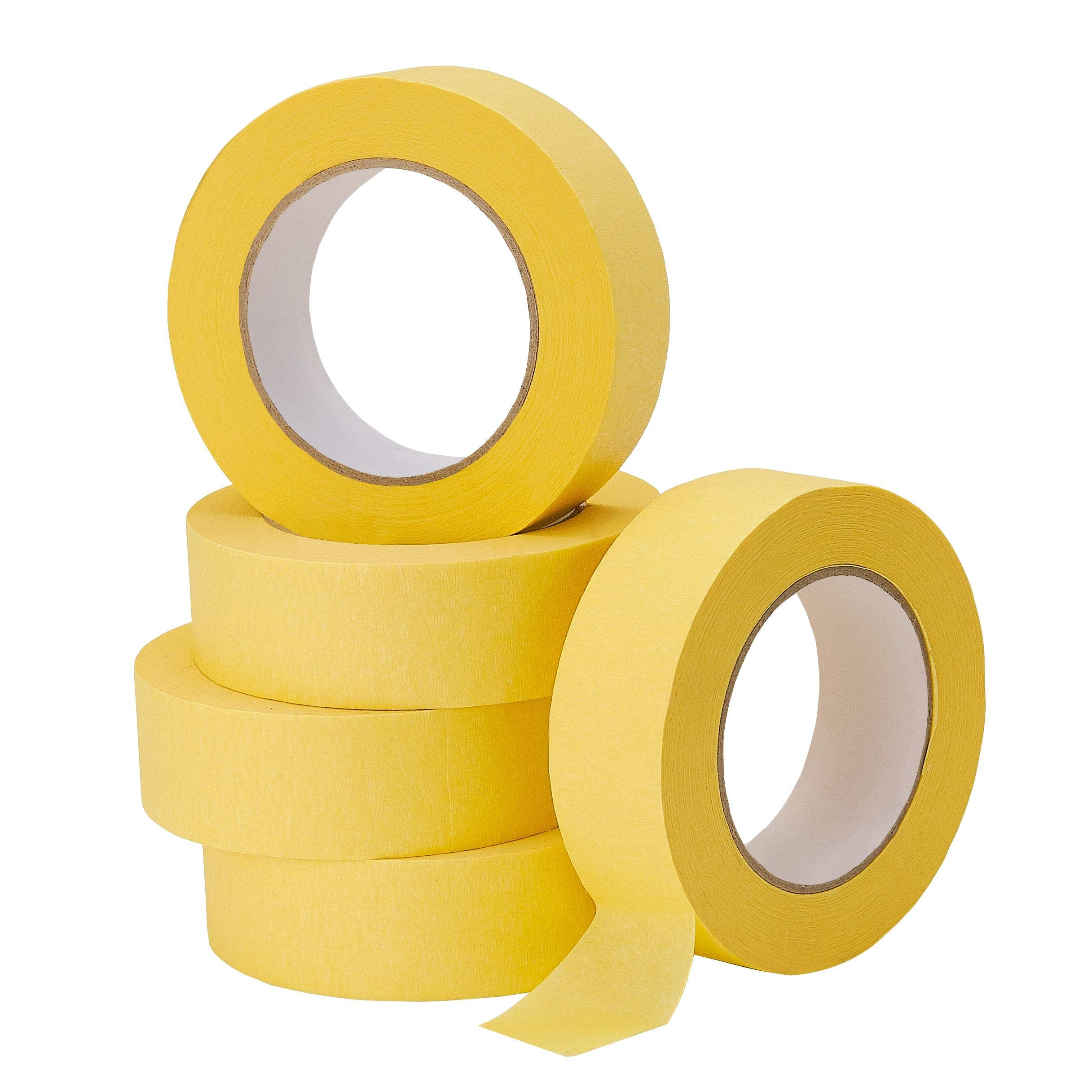 Lichamp yellow masking tape 5-pack pack shot for auto masking