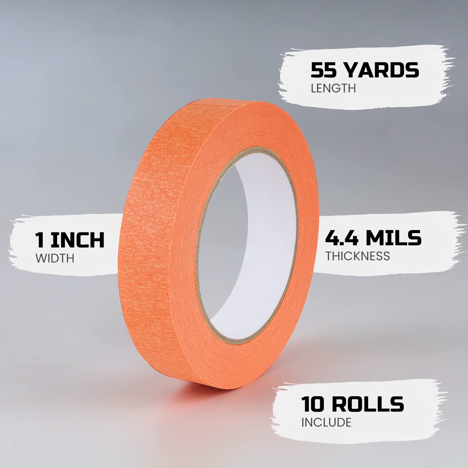 Lichamp orange tape adheres strongly in adhesion test on surface.