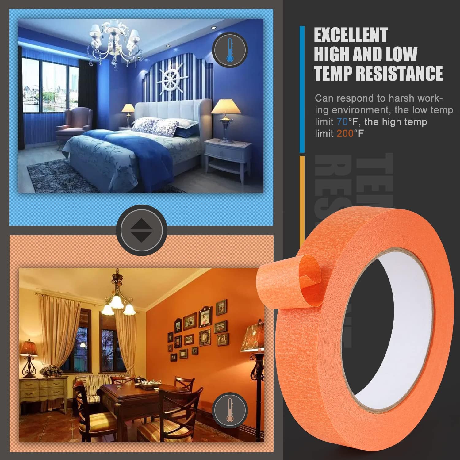 Controlled-unwind feature shown for tidy application with Lichamp tape.