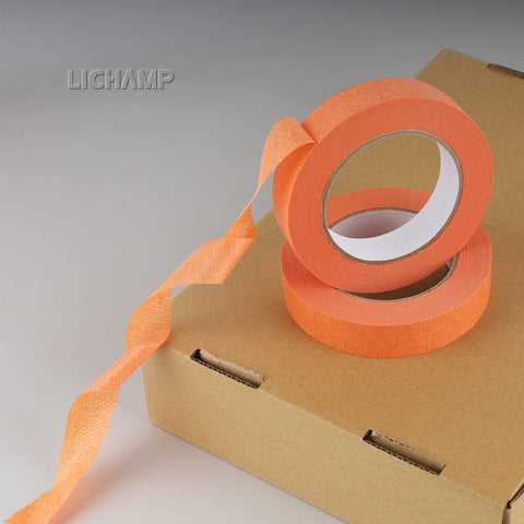 High-visibility orange color from Lichamp tape improves masking accuracy.