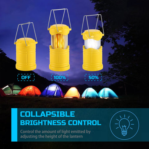Lichamp portable lantern is lightweight for camping and emergencies