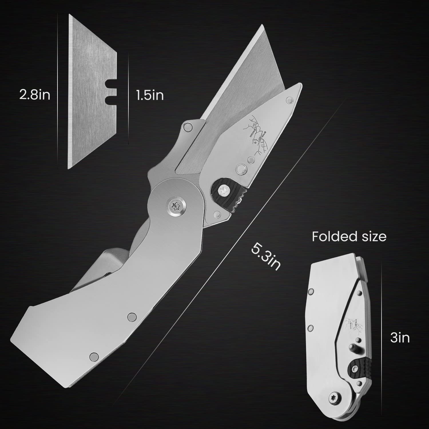 Lichamp quick-change blade switch enables fast blade replacement.