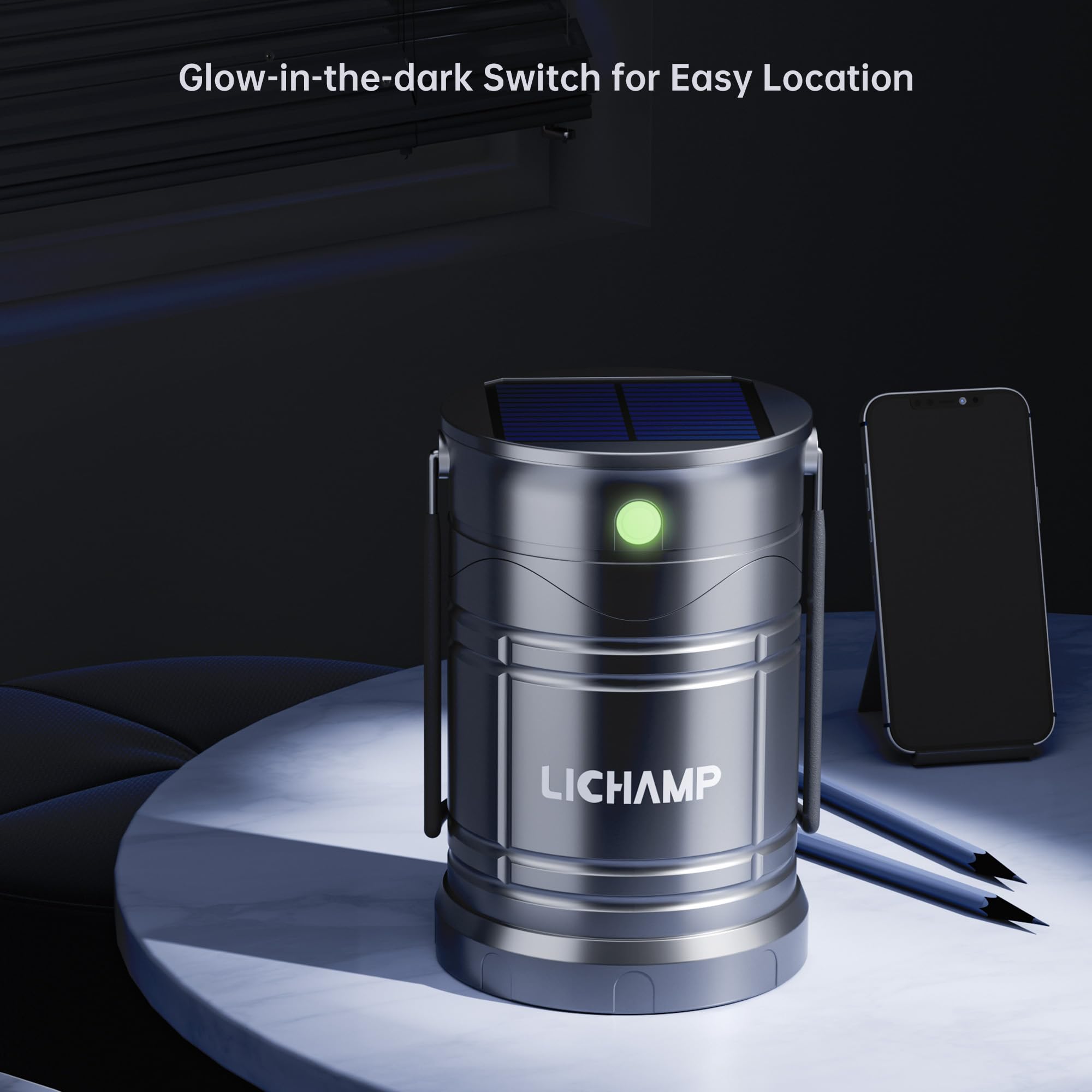 Lichamp lantern doubles as power bank for emergency device charging.