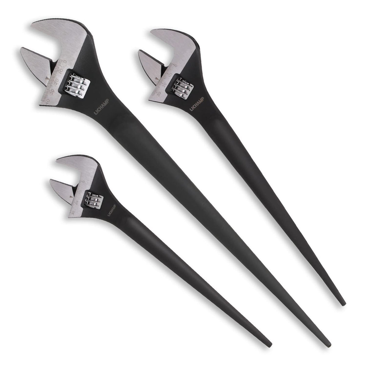 Lichamp 10in adjustable spud wrench for versatile bolt alignment during ironwork