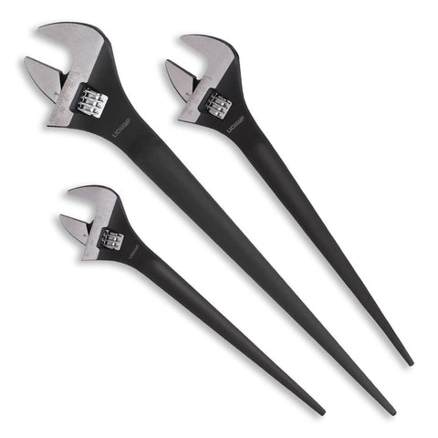 Lichamp 10in adjustable spud wrench for versatile bolt alignment during ironwork