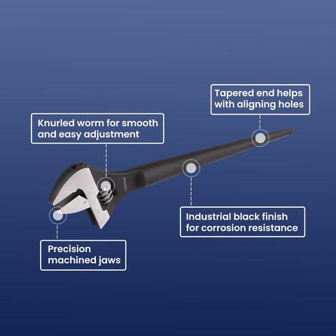 Lichamp extended-handle spud wrench increases torque on demanding tasks