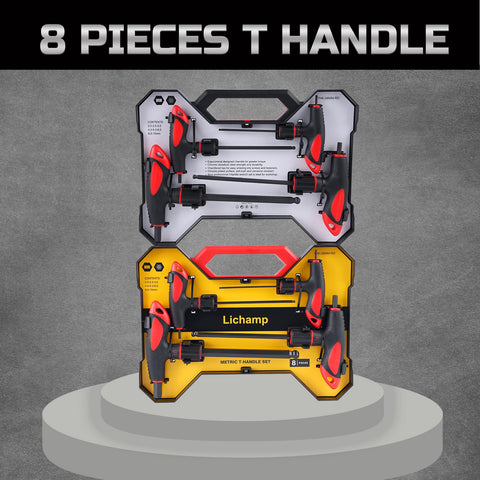 Lichamp T-handle Allen wrench 10mm with durable finish for heavy fasteners.