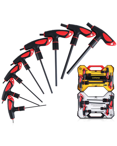 Lichamp T-handle Allen wrench 2mm with ergonomic grip for precise tightening.
