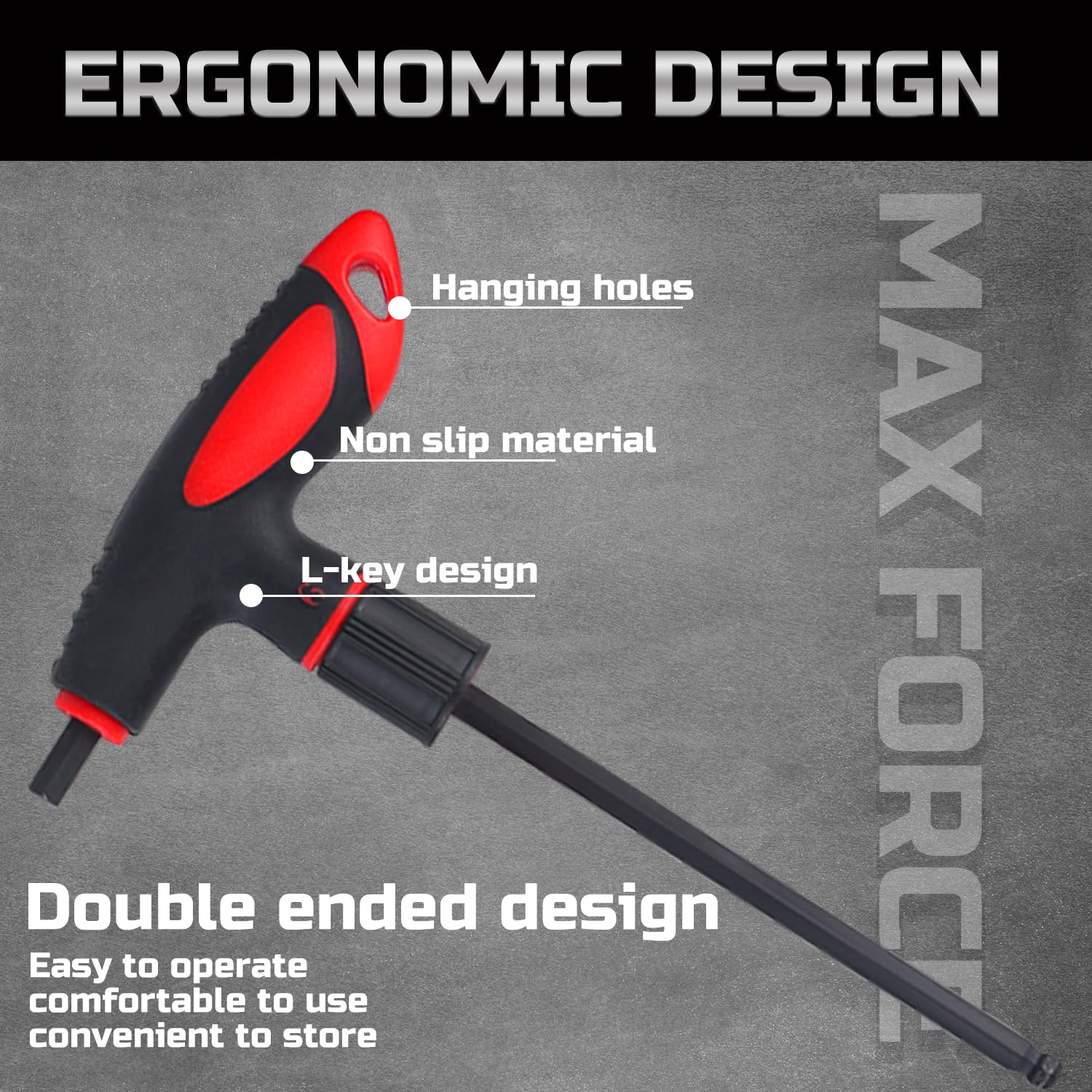 Lichamp T-handle Allen wrench 8mm for quick, confident tightening.