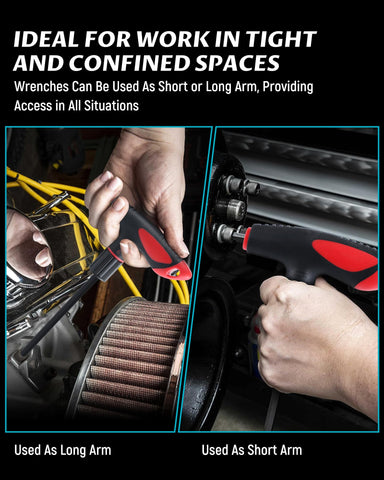 Lichamp dual-head torque design provides leverage for tough fasteners.