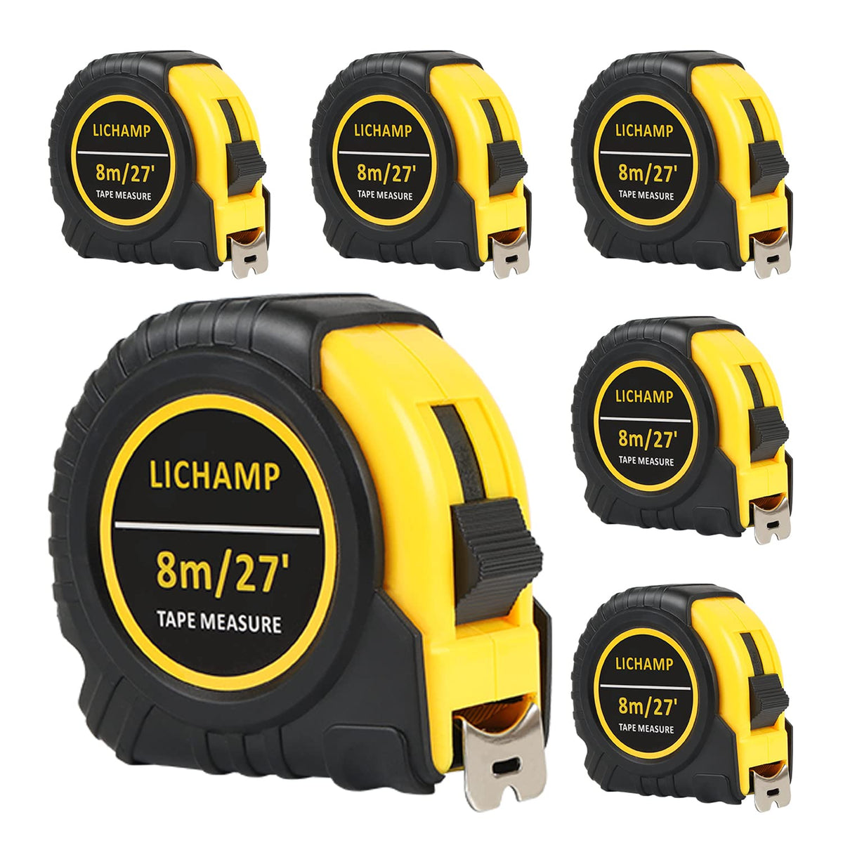 Lichamp tape measure 27ft retractable for quick room layouts.