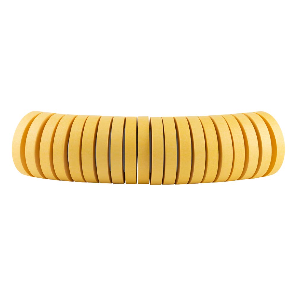 Storage-ready Lichamp yellow masking tape in its carton