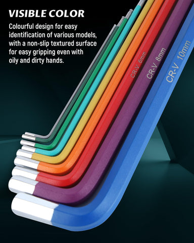 Lichamp textured grip reduces slippage with oily or dirty hands.