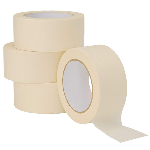 Lichamp wide masking tape 2 inch white rolls for bulk projects and clean removal.